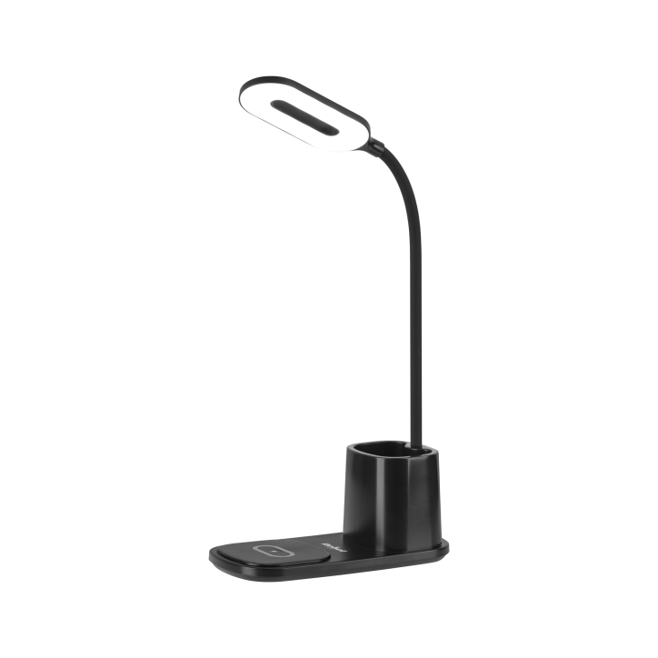 Lampka LED na biurko z ładowarką indukcyjną (czarna) Lampka LED na biurko z ładowarką indukcyjną (czarna)
