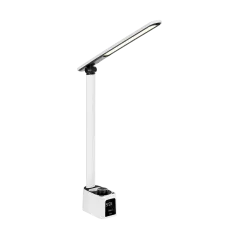 Lampka na biurko z zegarem