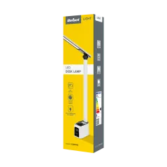 Lampka na biurko z zegarem