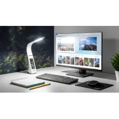 Lampka REBEL Led na biurko (zegar, datownik, temperatura)