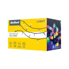 Lampki choinkowe Led Rebel zewnętrzne 10m, RGB ze zmianą trybu świecenia