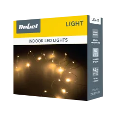 Lampki świateczne - 50 mini led- ciepłe białe