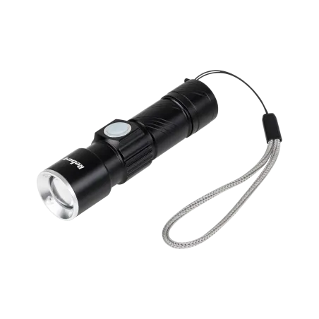 Latarka aluminiowa 3W (ZOOM, wtyk USB)
