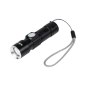 Latarka aluminiowa 3W (ZOOM, wtyk USB)