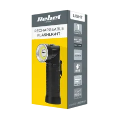 Latarka LED z ruchomą głowicą Rebel