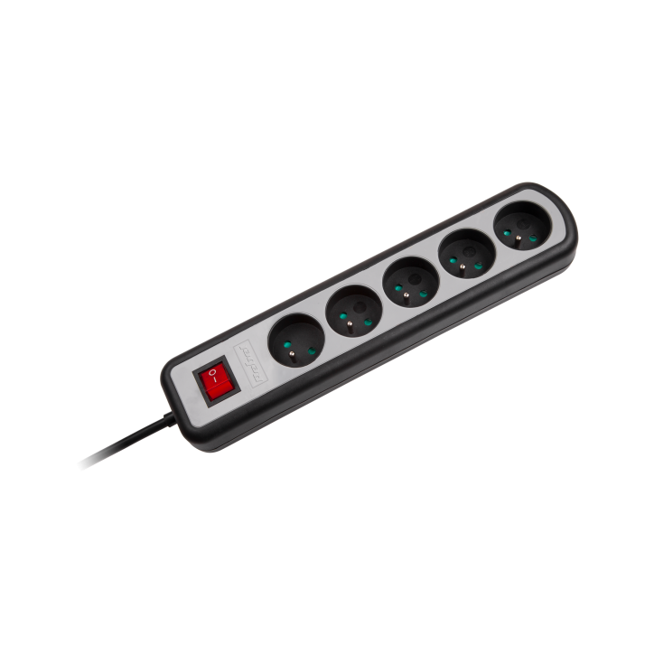 Listwa zasilająca Rebel 5 gniazd , z przełacznikiem ,3m (3x1,5mm) Listwa zasilająca Rebel 5 gniazd , z przełacznikiem ,3m (3x1,5mm)