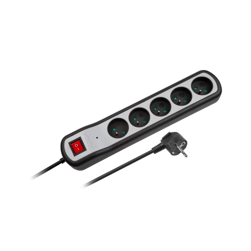 Listwa zasilająca Rebel 5 gniazd z przełącznikiem (3m, 3x1,5mm)