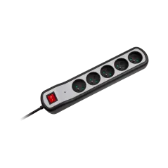 Listwa zasilająca Rebel 5 gniazd z przełącznikiem (3m, 3x1,5mm)