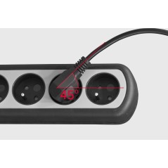 Listwa zasilająca Rebel 5 gniazd z przełącznikiem (3m, 3x1,5mm)