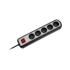 Listwa zasilajaca Rebel 5 gniazd z przełącznikiem, 5m (3x1,5mm)