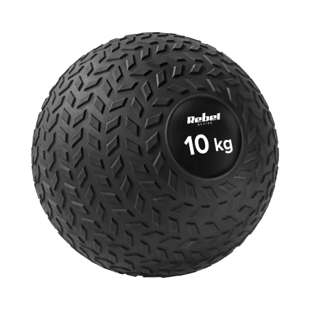 Mała piłka lekarska do ćwiczeń rehabilitacyjna Slam Ball 23cm 10kg, REBEL ACTIVE