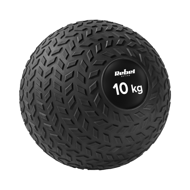 Mała piłka lekarska do ćwiczeń rehabilitacyjna Slam Ball 23cm 10kg, REBEL ACTIVE Mała piłka lekarska do ćwiczeń rehabilitacyjna Slam Ball 23cm 10kg, REBEL ACTIVE
