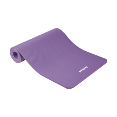 Mata gimnastyczna do ćwiczeń joga, pilates, fitness, 183x61cm, grubość 1.5cm, materiał NBR, fioletowa, REBEL ACTIVE