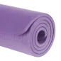 Mata gimnastyczna do ćwiczeń joga, pilates, fitness, 183x61cm, grubość 1.5cm, materiał NBR, fioletowa, REBEL ACTIVE