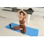 Mata gimnastyczna do ćwiczeń joga, pilates, fitness, 183x61cm, grubość 1.5cm, materiał NBR, niebieska, REBEL ACTIVE Mata gimnastyczna do ćwiczeń joga, pilates, fitness, 183x61cm, grubość 1.5cm, materiał NBR, niebieska, REBEL ACTIVE