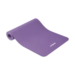 Mata gimnastyczna do ćwiczeń joga, pilates, fitness, 183x61cm, grubość 1cm, materiał NBR, fioletowa, REBEL ACTIVE
