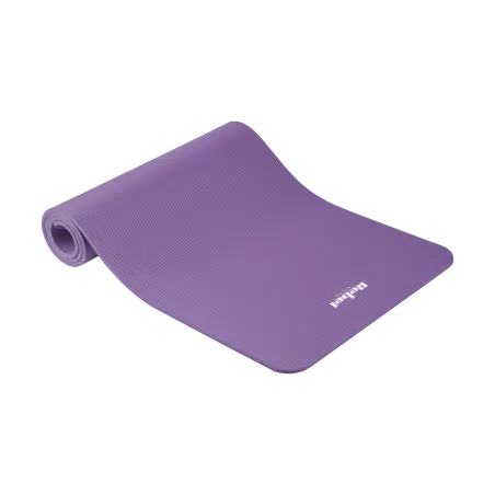 Mata gimnastyczna do ćwiczeń joga, pilates, fitness, 183x61cm, grubość 1cm, materiał NBR, fioletowa, REBEL ACTIVE