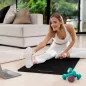 Mata gimnastyczna do ćwiczeń joga, pilates, fitness, 183x61cm, grubość 6mm, materiał TPE, czarna, REBEL ACTIVE Mata gimnastyczna do ćwiczeń joga, pilates, fitness, 183x61cm, grubość 6mm, materiał TPE, czarna, REBEL ACTIVE