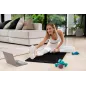 Mata gimnastyczna do ćwiczeń joga, pilates, fitness, 183x61cm, grubość 6mm, materiał TPE, czarna, REBEL ACTIVE Mata gimnastyczna do ćwiczeń joga, pilates, fitness, 183x61cm, grubość 6mm, materiał TPE, czarna, REBEL ACTIVE