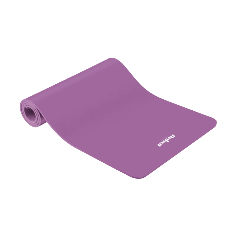 Mata gimnastyczna do ćwiczeń joga, pilates, fitness, 183x61cm, grubość 6mm, materiał TPE, fioletowa, REBEL ACTIVE Mata gimnastyczna do ćwiczeń joga, pilates, fitness, 183x61cm, grubość 6mm, materiał TPE, fioletowa, REBEL ACTIVE