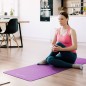Mata gimnastyczna do ćwiczeń joga, pilates, fitness, 183x61cm, grubość 6mm, materiał TPE, fioletowa, REBEL ACTIVE Mata gimnastyczna do ćwiczeń joga, pilates, fitness, 183x61cm, grubość 6mm, materiał TPE, fioletowa, REBEL ACTIVE