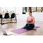Mata gimnastyczna do ćwiczeń joga, pilates, fitness, 183x61cm, grubość 6mm, materiał TPE, fioletowa, REBEL ACTIVE Mata gimnastyczna do ćwiczeń joga, pilates, fitness, 183x61cm, grubość 6mm, materiał TPE, fioletowa, REBEL ACTIVE