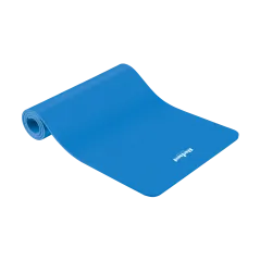 Mata gimnastyczna do ćwiczeń joga, pilates, fitness, 183x61cm, grubość 6mm, materiał TPE, niebieska, REBEL ACTIVE