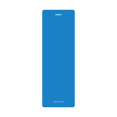 Mata gimnastyczna do ćwiczeń joga, pilates, fitness, 183x61cm, grubość 6mm, materiał TPE, niebieska, REBEL ACTIVE