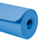 Mata gimnastyczna do ćwiczeń joga, pilates, fitness, 183x61cm, grubość 6mm, materiał TPE, niebieska, REBEL ACTIVE