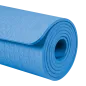 Mata gimnastyczna do ćwiczeń joga, pilates, fitness, 183x61cm, grubość 6mm, materiał TPE, niebieska, REBEL ACTIVE