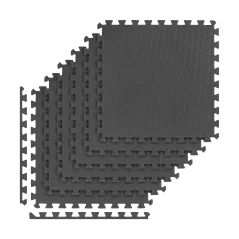 Mata pod sprzęt i do ćwiczeń na siłownię 180x120cm, materiał EVA, puzzle 6 szt, REBEL ACTIVE