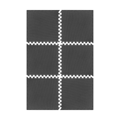 Mata pod sprzęt i do ćwiczeń na siłownię 180x120cm, materiał EVA, puzzle 6 szt, REBEL ACTIVE
