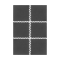 Mata pod sprzęt i do ćwiczeń na siłownię 180x120cm, materiał EVA, puzzle 6 szt, REBEL ACTIVE