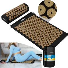 Mata zdrowotna z kolcami do akupresury z poduszką, 72x42cm