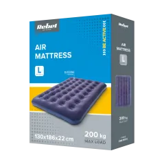 Materac dmuchany dwuosobowy do spania + pompka , 186 x 130 x 22 cm