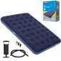 Materac dmuchany dwuosobowy do spania + pompka , 186 x 130 x 22 cm Materac dmuchany dwuosobowy do spania + pompka , 186 x 130 x 22 cm