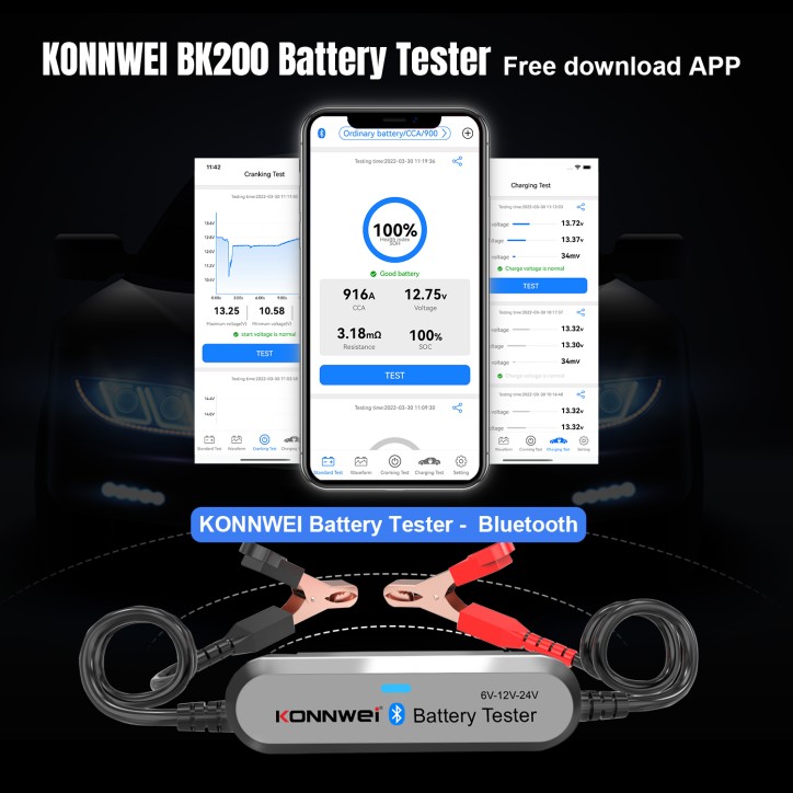 Miernik baterii Konnwei BK200 Miernik baterii Konnwei BK200
