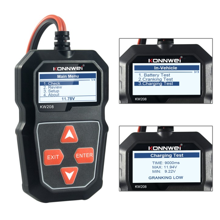 Miernik baterii Konnwei KW208 Miernik baterii Konnwei KW208