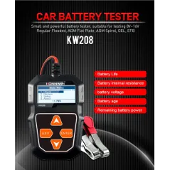 Miernik baterii Konnwei KW208