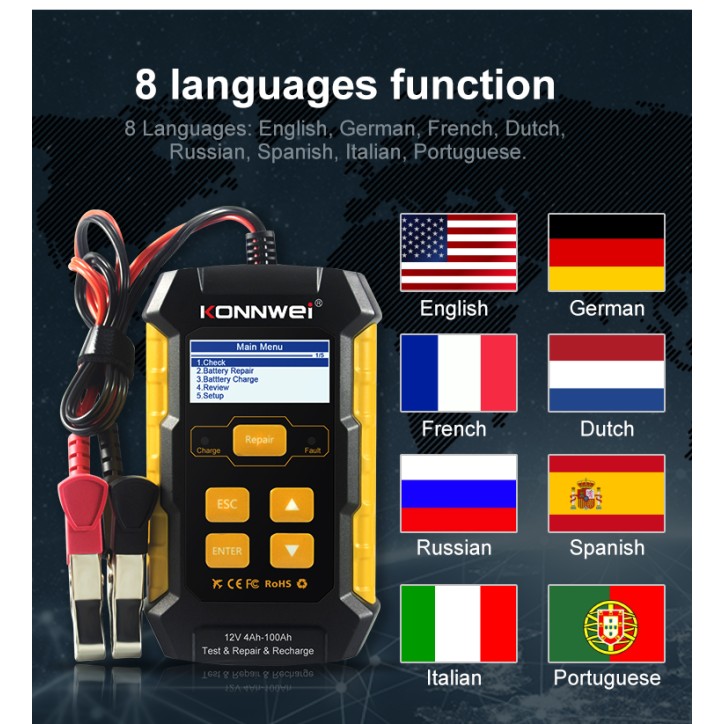 Miernik baterii Konnwei KW510 Miernik baterii Konnwei KW510
