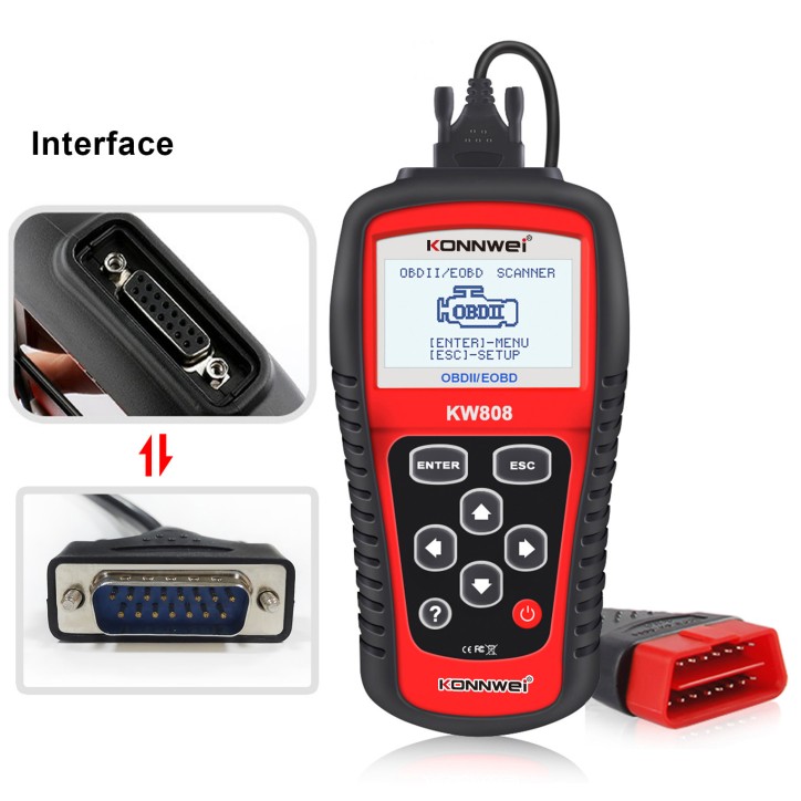 Miernik diagnostyczny, skaner OBD2 Konnwei KW808 Miernik diagnostyczny, skaner OBD2 Konnwei KW808