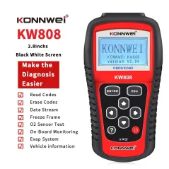 Miernik diagnostyczny, skaner OBD2 Konnwei KW808
