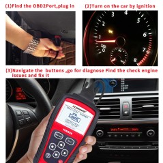 Miernik diagnostyczny, skaner OBD2 Konnwei KW808