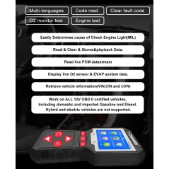 Miernik diagnostyczny, skaner OBD2 Konnwei KW320