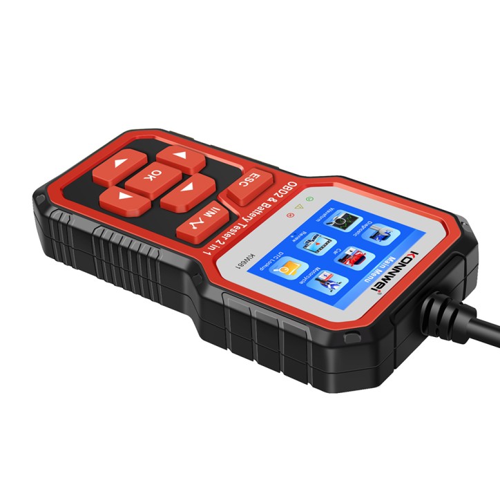 Miernik diagnostyczny, skaner OBD2, tester baterii Konnwei KW681 Miernik diagnostyczny, skaner OBD2, tester baterii Konnwei KW681