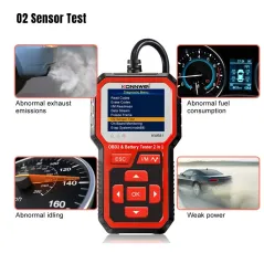 Miernik diagnostyczny, skaner OBD2, tester baterii Konnwei KW681