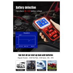 Miernik diagnostyczny, skaner OBD2, tester baterii Konnwei KW681
