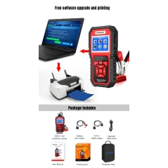 Miernik diagnostyczny, skaner OBD2, tester baterii Konnwei KW870