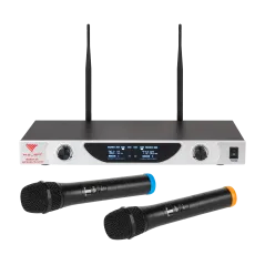 Mikrofon bezprzewodowy UHF Azusa dwukanałowy SE-2022