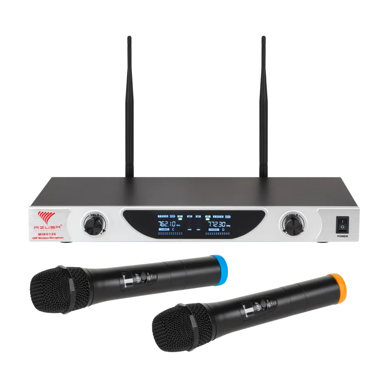 Mikrofon bezprzewodowy UHF Azusa dwukanałowy SE-2022